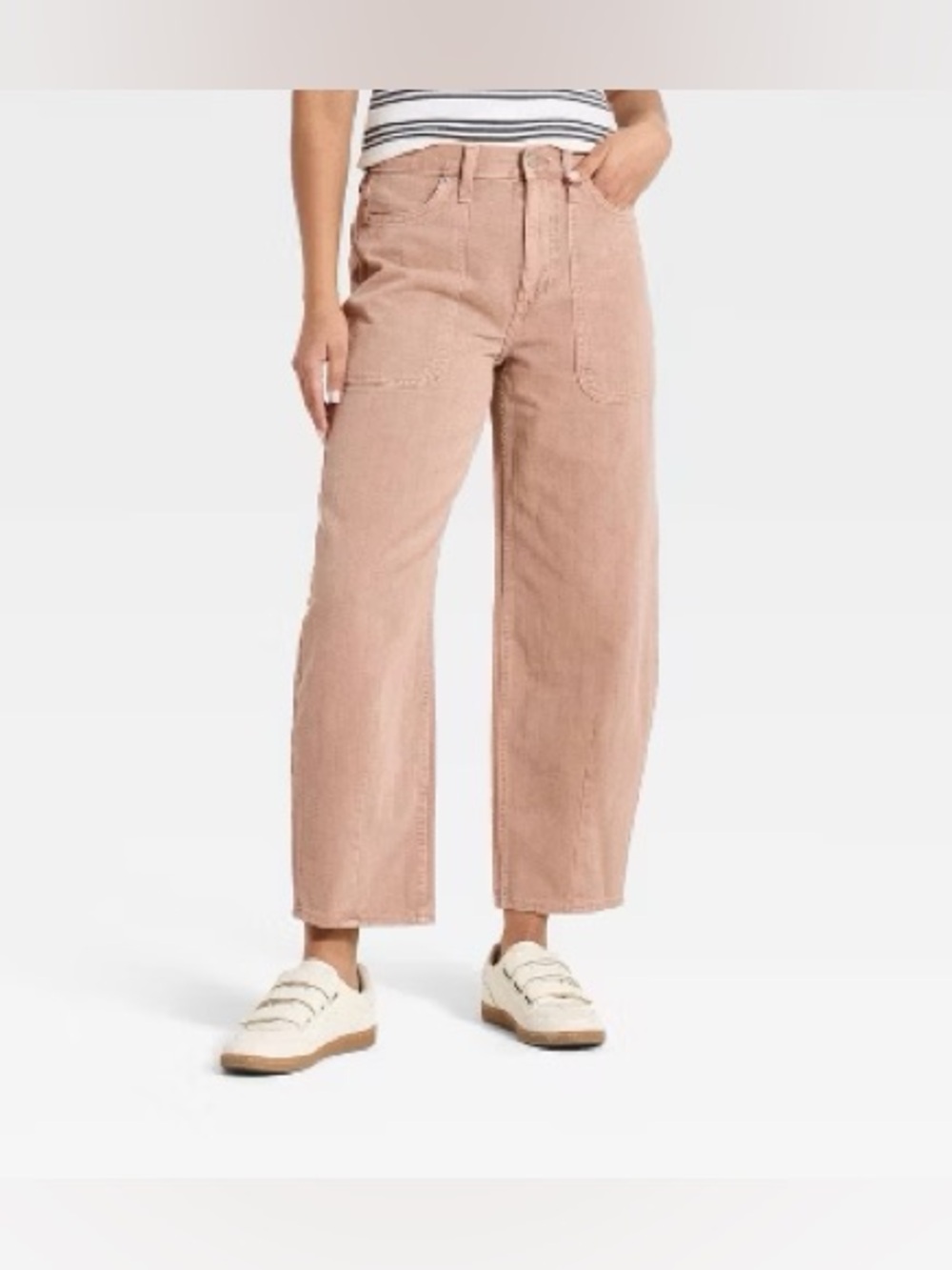 Universal Thread High Rise Easy Barrel Jeans Light Pink Pants